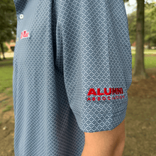 Load image into Gallery viewer, Ole Miss Alumni Association + Genteal Navy Diamond Lattice Printed Performance Polo
