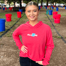 Load image into Gallery viewer, Ole Miss Alumni Association M Logo Hoodie Tee