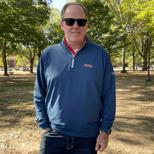 Ole Miss Alumni Association + GenTeal Club Performance Quarter-Zip - Navy