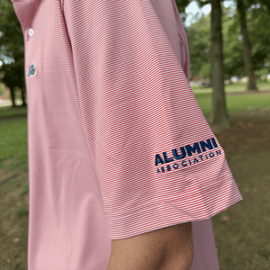 Ole Miss Alumni Association + Genteal Curry Club Pinstripe Performance Polo
