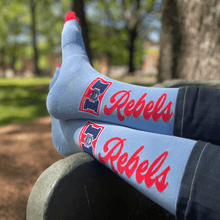 Load image into Gallery viewer, Ole Miss Alumni Association + DeadSoxy Dress Socks