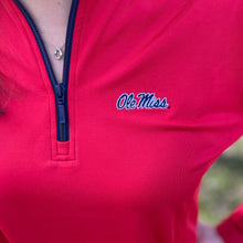 Load image into Gallery viewer, Ole Miss Alumni Association + Horn Legend Women&#39;s Performance Microfleece Pullover