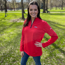 Load image into Gallery viewer, Ole Miss Alumni Association + Horn Legend Women&#39;s Performance Microfleece Pullover