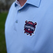 Load image into Gallery viewer, Ole Miss Alumni Association + Horn Legend Men&#39;s National Champion Stripe Golf Polo